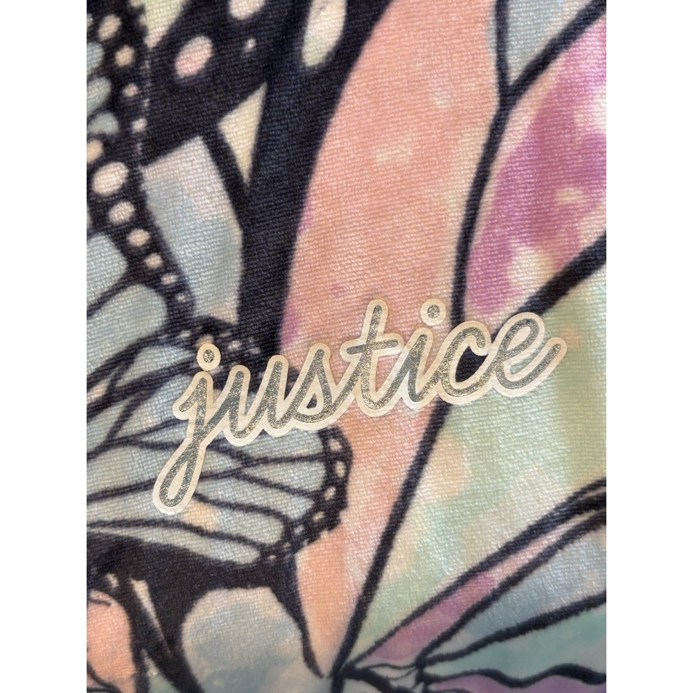Justice Girls XL Romper Butterfly Print Long Sleeve Slate Multi Flame Resistant - Picture 12 of 12